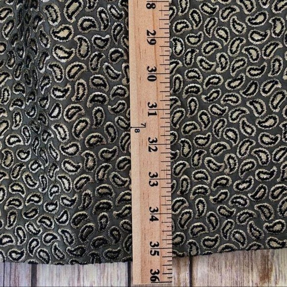 Tibi Jacquard Paisley Black & Gold Metallic Dress - Picture 11 of 16